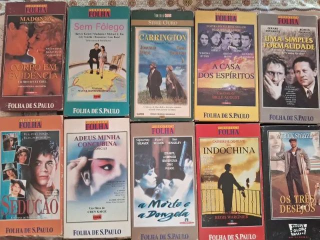 FITAS VHS COLEÇÃO VIDEOTECA FOLHA