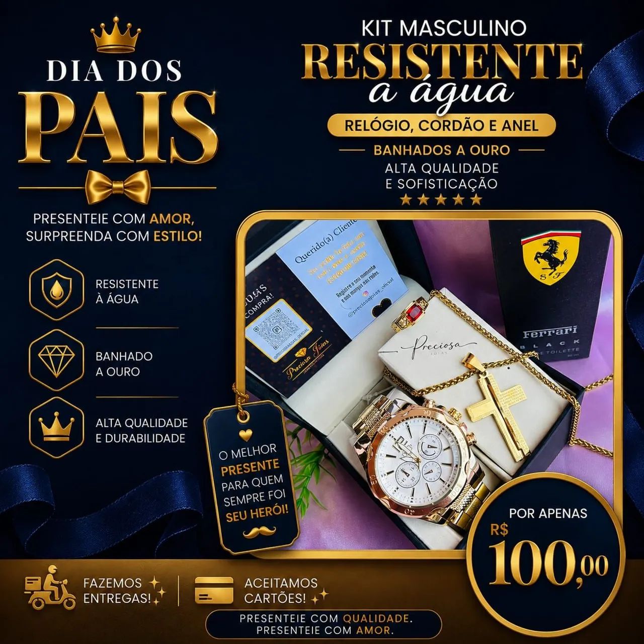 Promoção de relógios masculinos