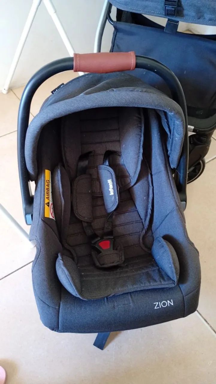 Kit: Carrinho de Bebê 2 em 1 + Bebê Conforto + Banheira com Suporte  - Foto 3