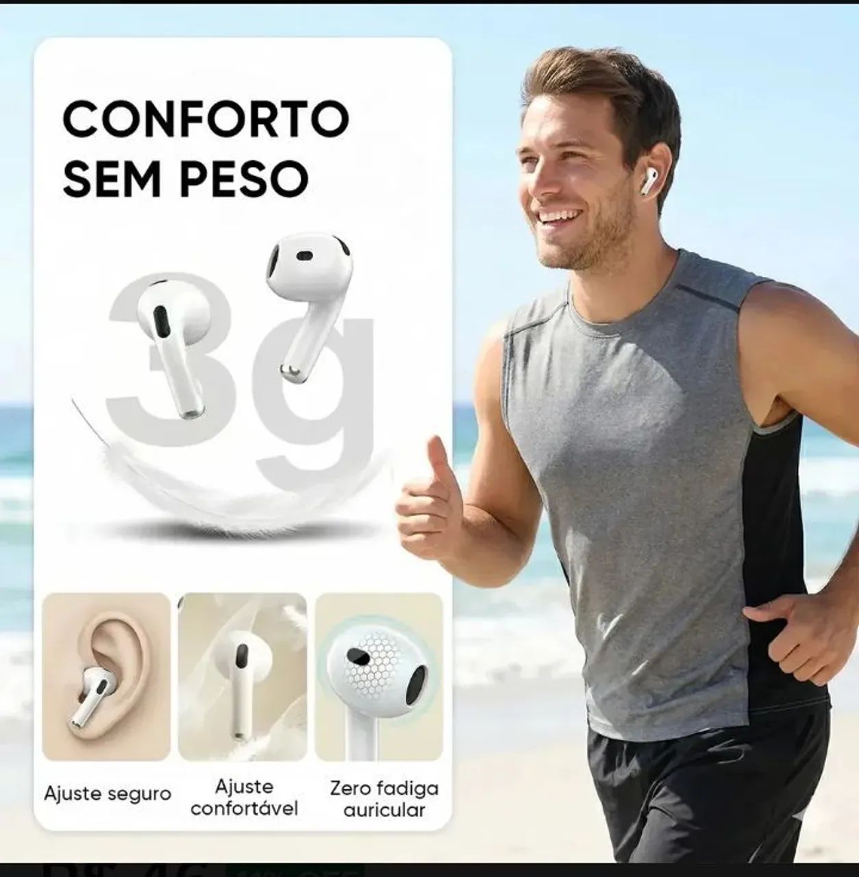 Earphones Wireless L-star Bluetooth Indução Ios E Android - Foto 4