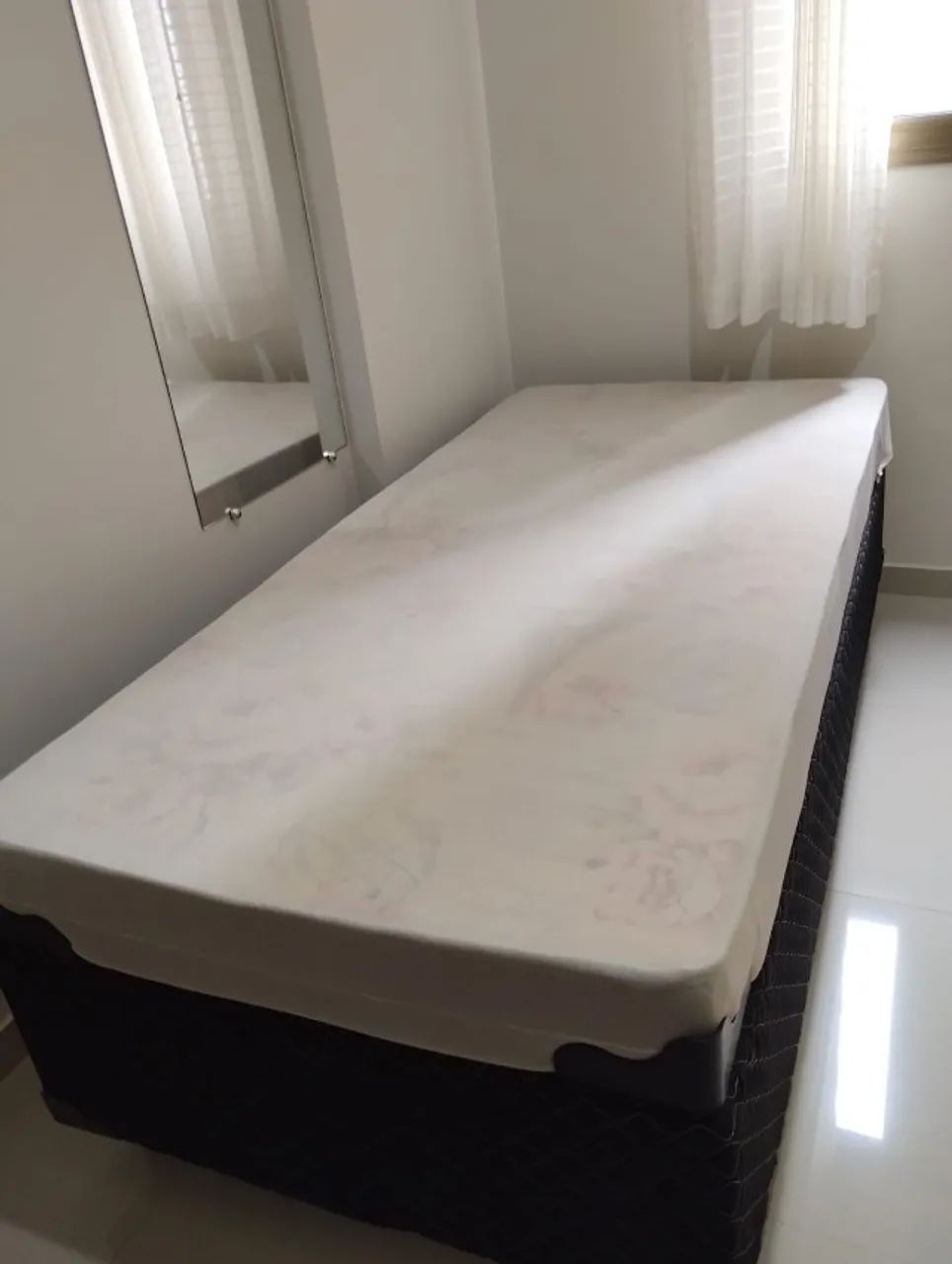 Cama box de solteiro com colchão de solteiro  - Foto 2