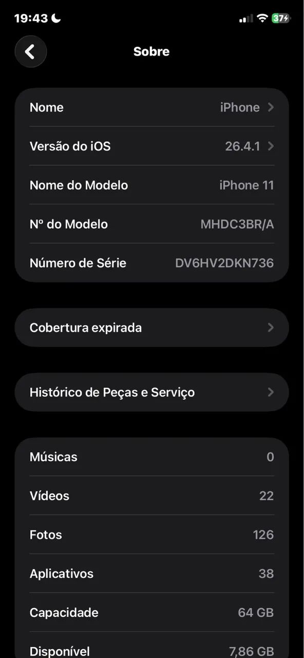 ? iPhone 11 64GB Branco - R$ 950 - Foto 3