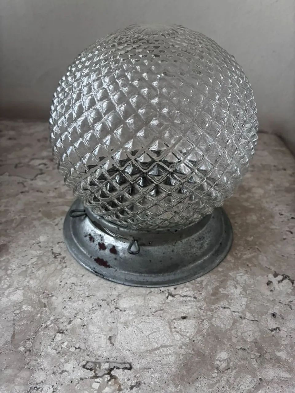 Luminária Plafon de Teto Vintage - Vidro Bico de Jaca - Foto 3