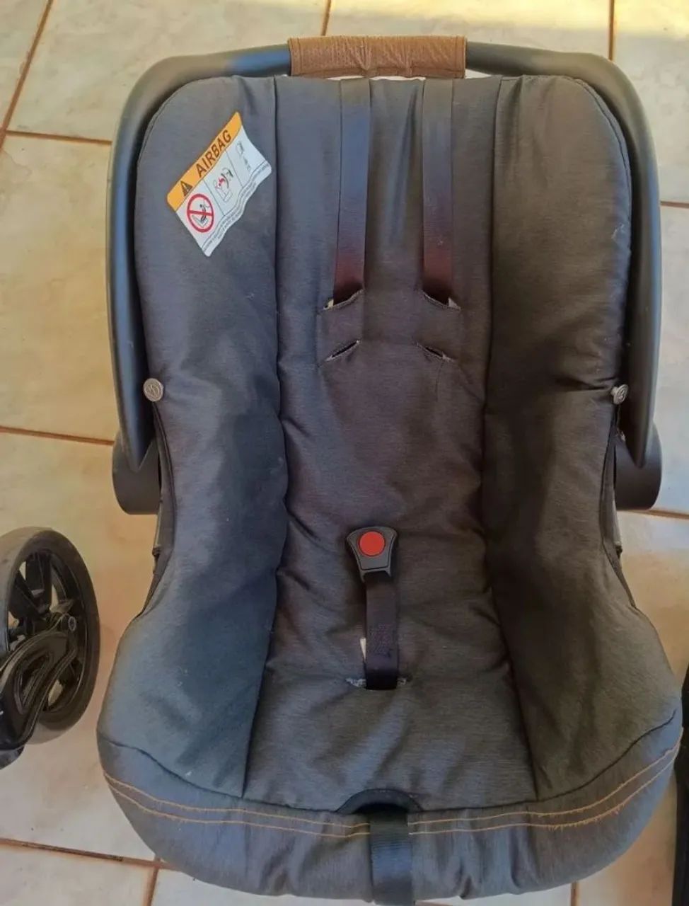 Conjunto de Carrinho e Bebê Conforto Galzerano - Foto 2
