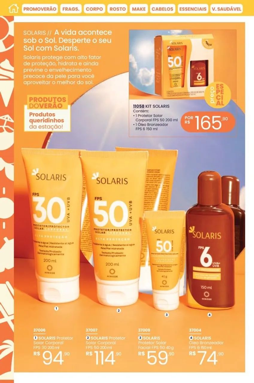 LINHA SOLARIS HINODE