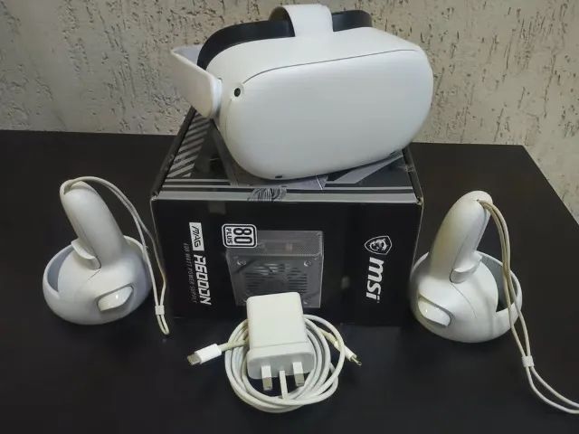 Óculos de Realidade Virtual Meta Quest 2 VR Headset Completo
