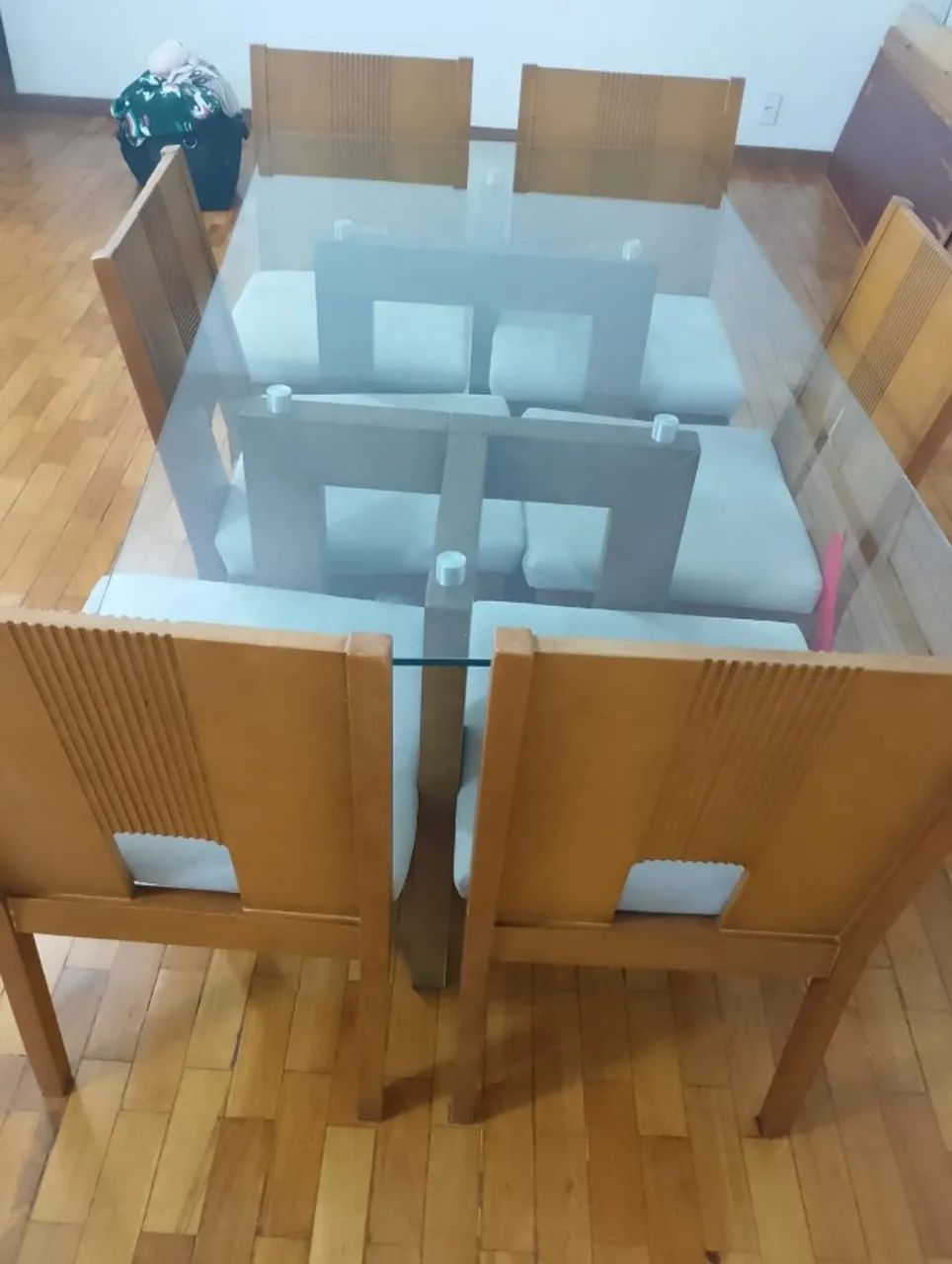 Conjunto Mesa de Jantar Westwing em Madeira Maciça + 6 Cadeiras - Foto 4