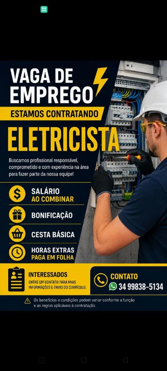 Vaga de emprego 