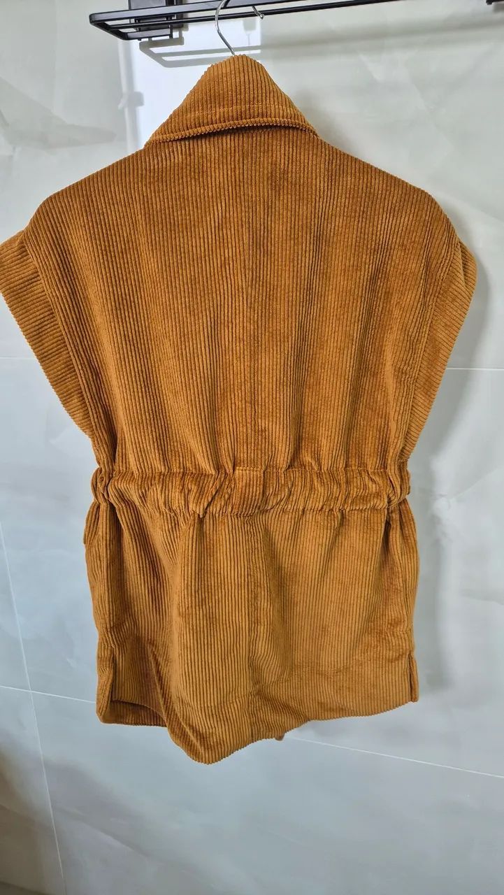 Parka Veludo Cotelê Marrom ANIMALE - Foto 3