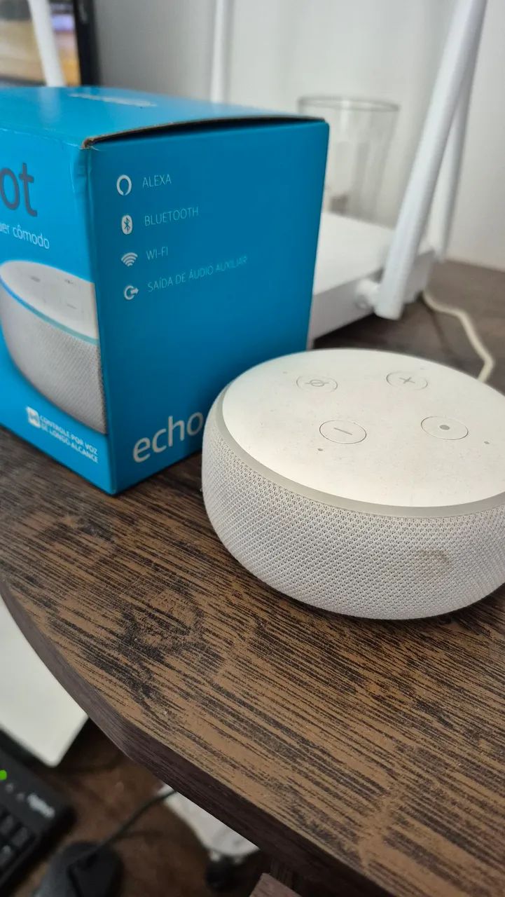 Vendo Echo Dot 3ª geração c/caixa - Foto 5
