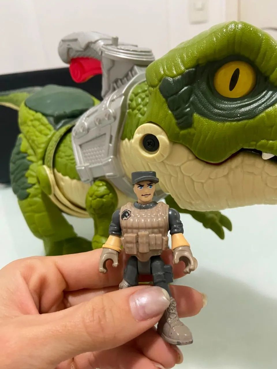 imaginext jurassic world t-rex mega mordida - Foto 5