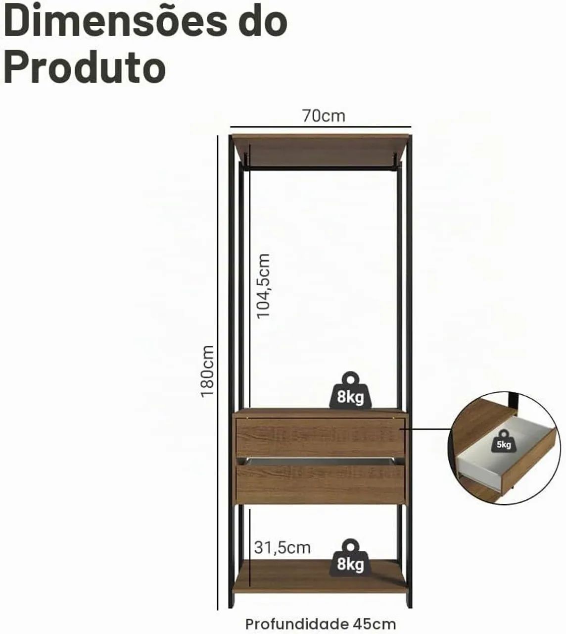 Guarda roupa arara - Foto 3