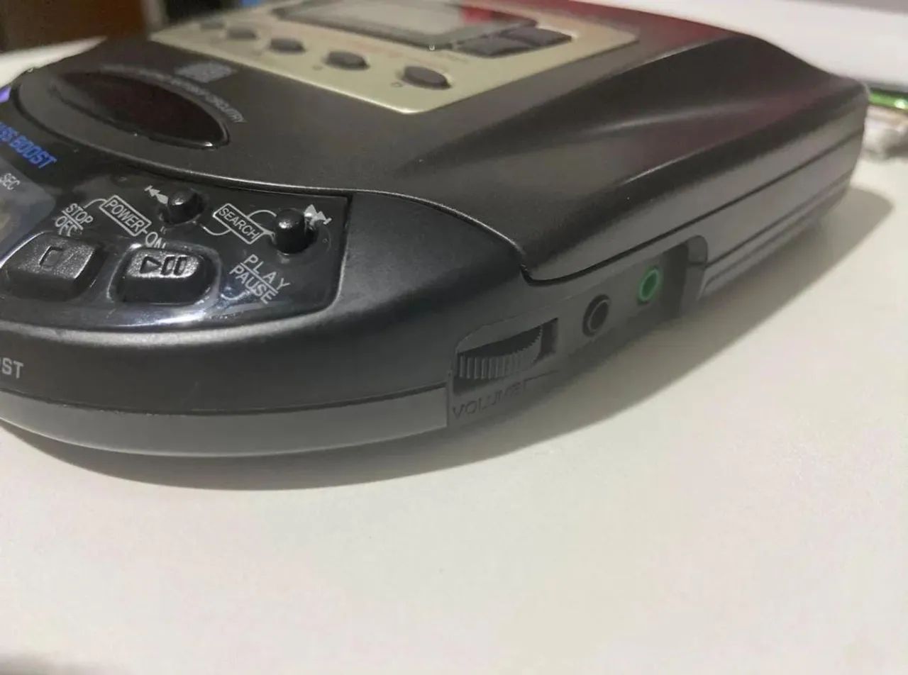 Raro discman toca cd portátil com FM DEFEITO  - Foto 4