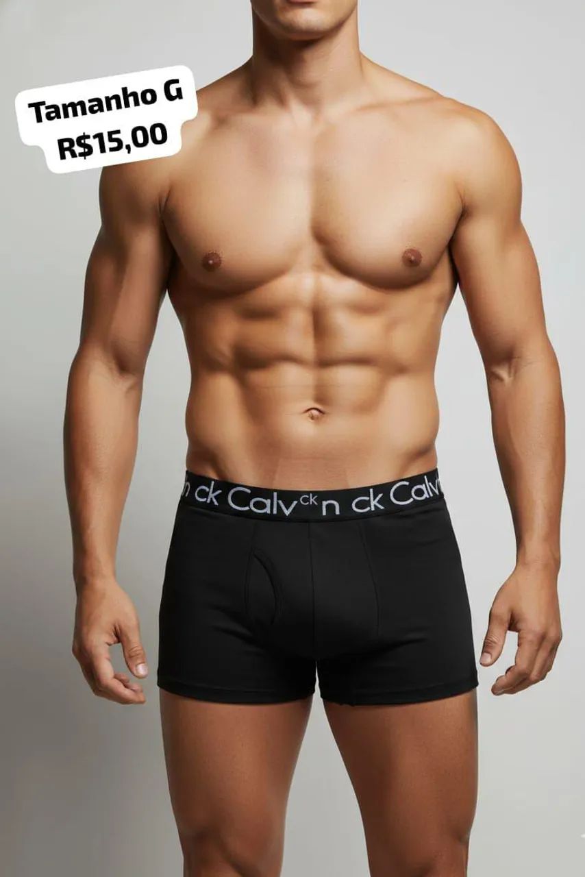 Cueca Box masculina tamanho G e GG 