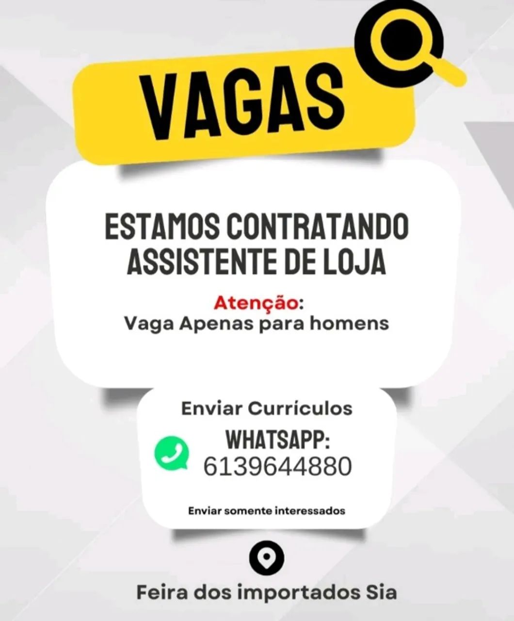 Vaga de emprego