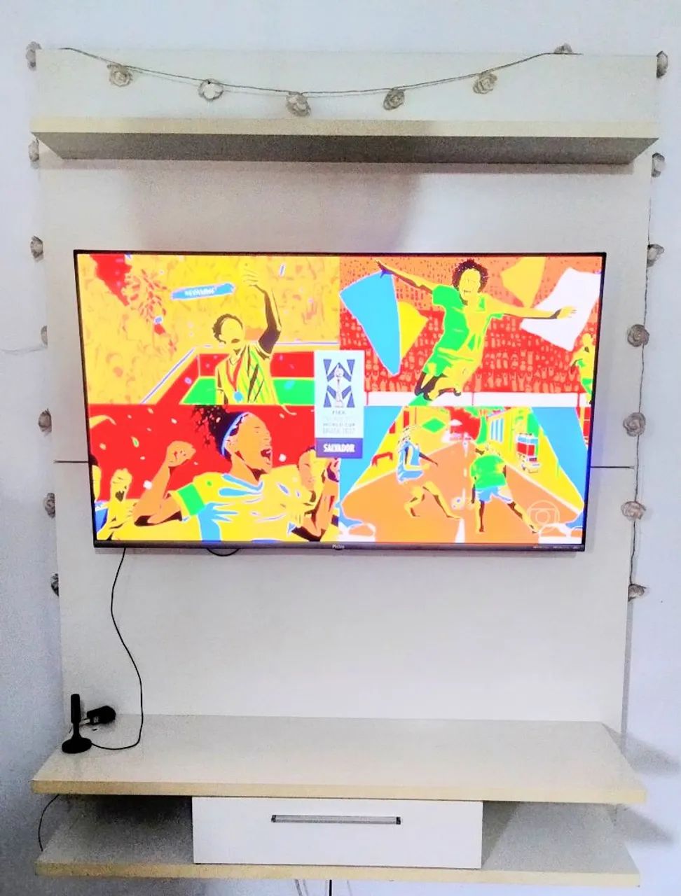 Rack Sala de TV - Branco - MDF