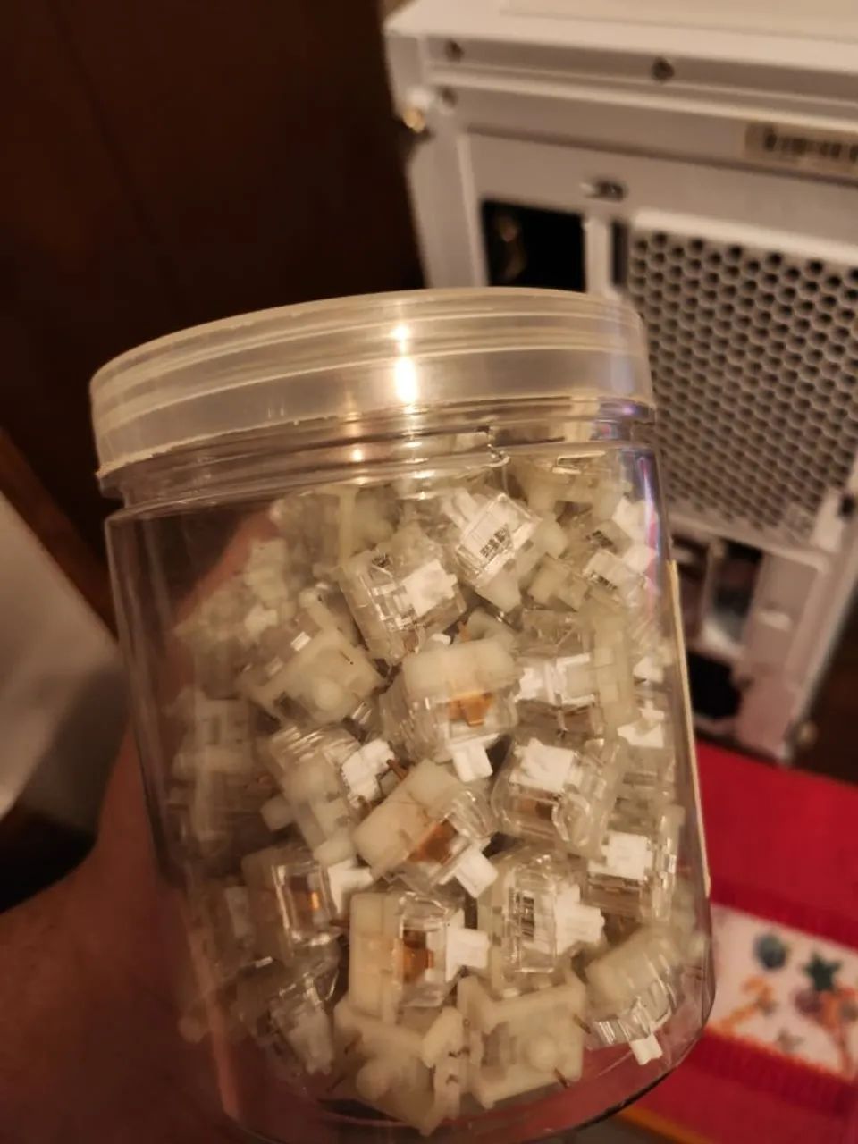 Switch Para Teclado Mecanico kang white v3 ( 100 unidades )