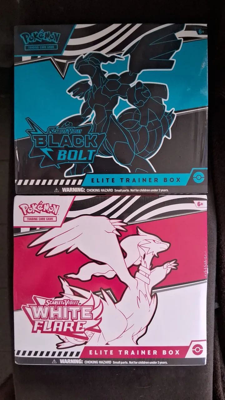 2 Box Treinador Avançado Raio Preto/Fogo Branco