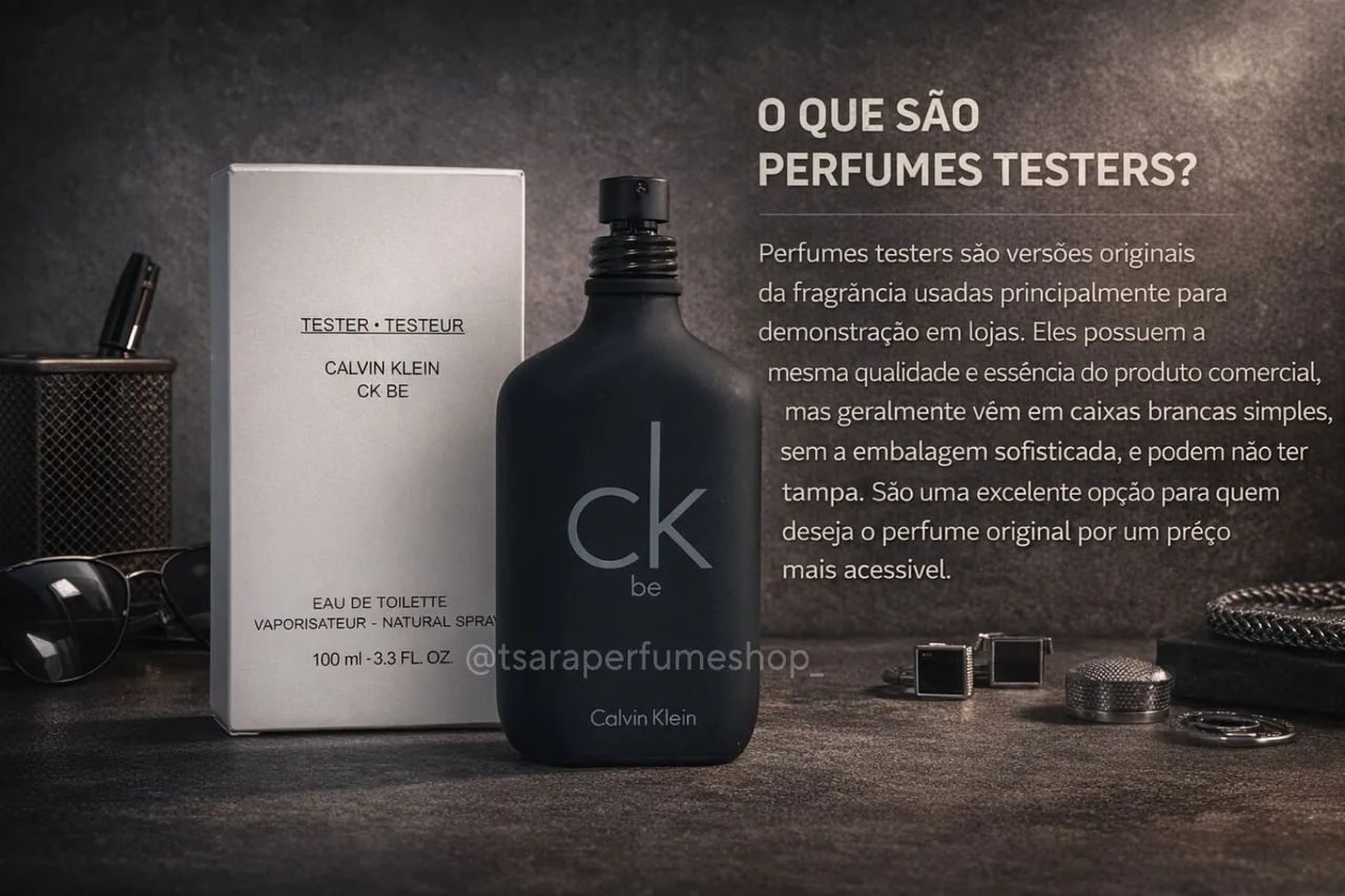 CK be - Calvin Klein - TESTER ( caixa branca).