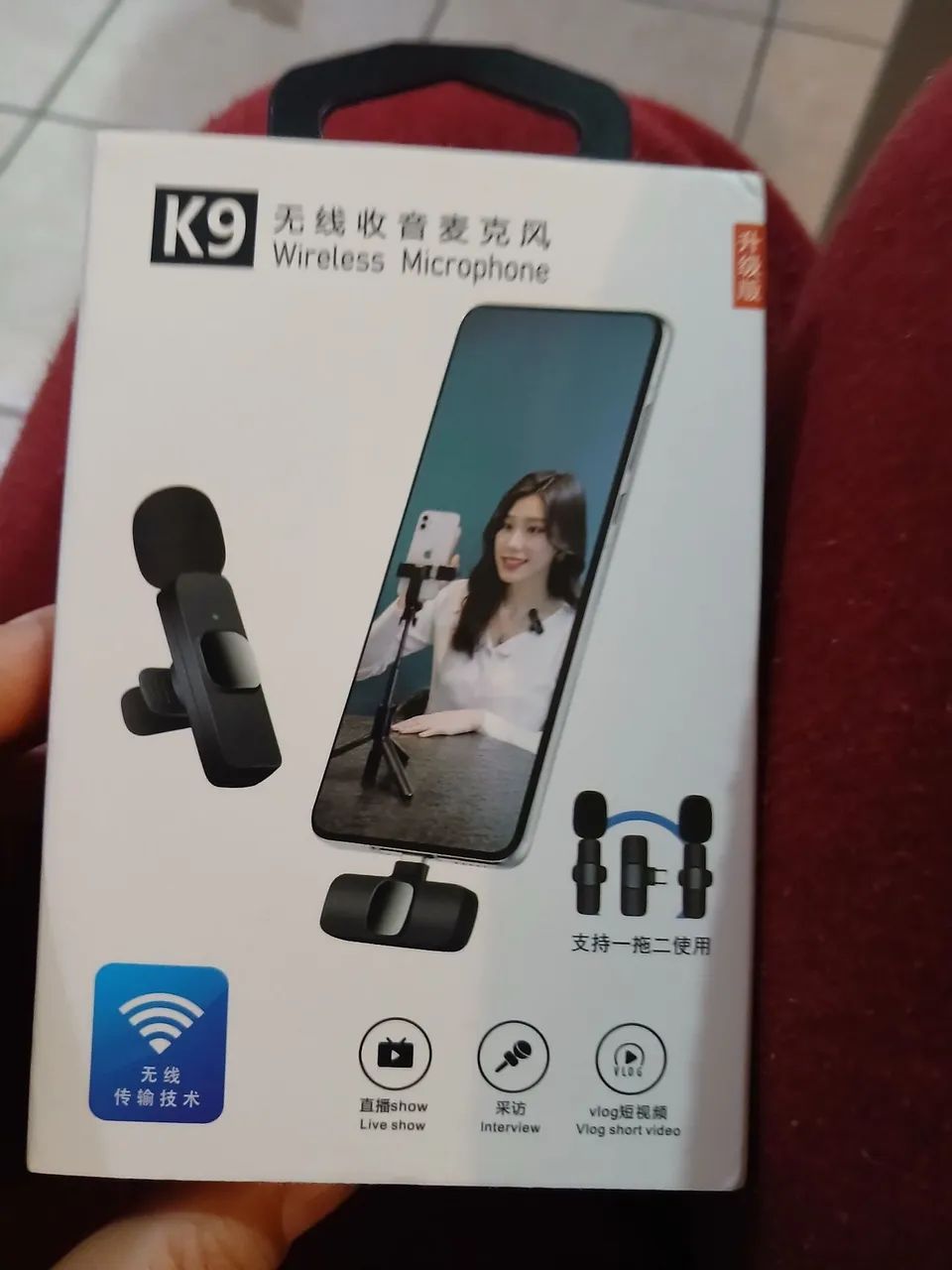 Microfone de lapela