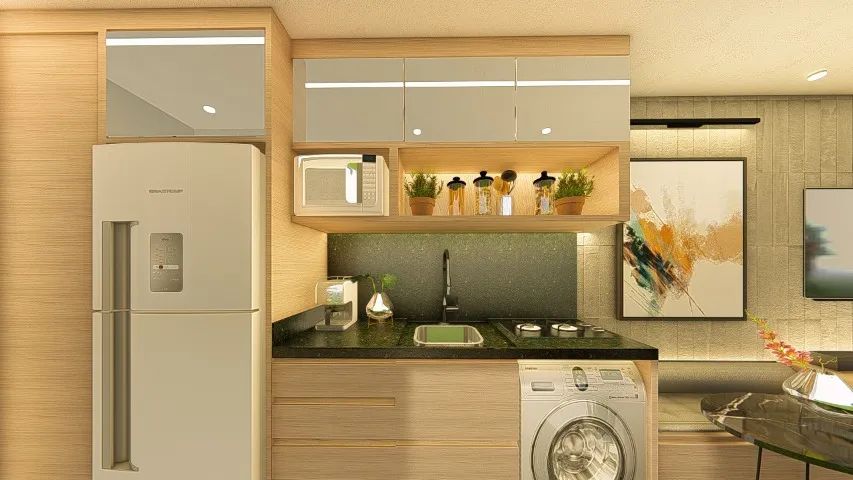Studios com sacada e infra para AC em frente à UFABC com 26 m² - Foto 3