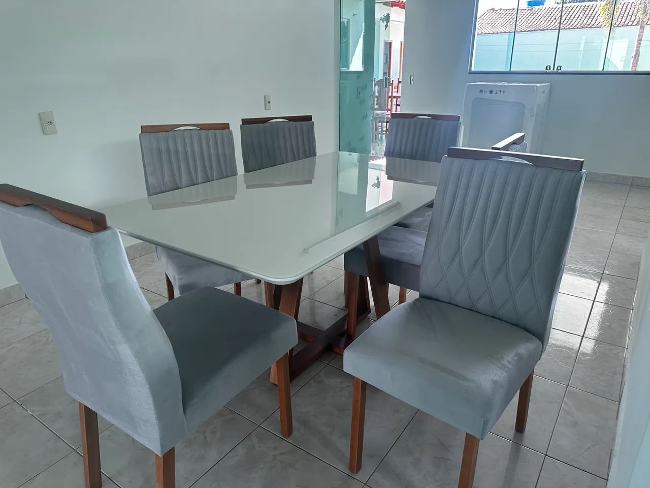 Mesa de Jantar Pedro 160x80 com 6 Cadeiras 100% Madeira - Foto 3