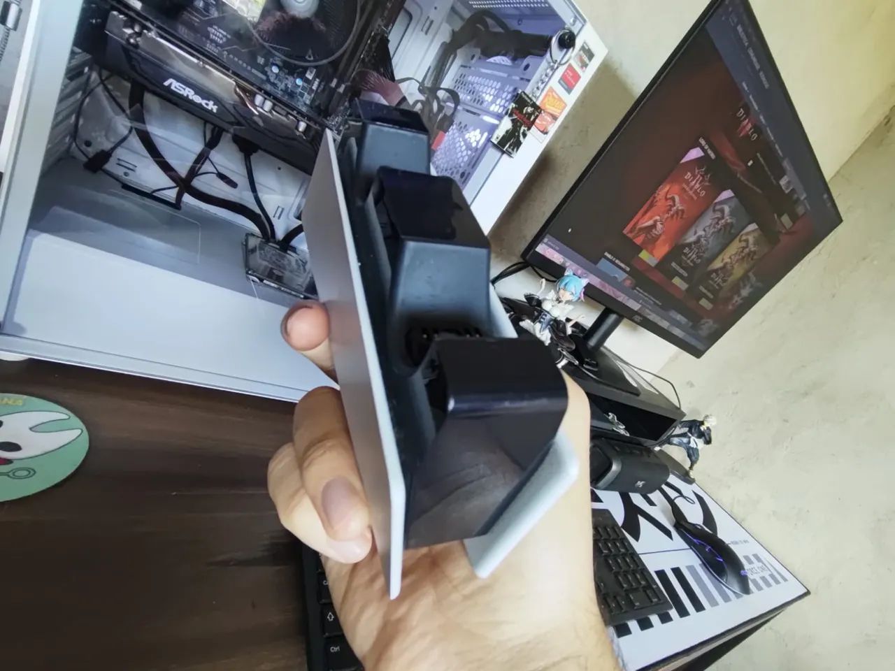 Controle + base ps5 - Foto 3
