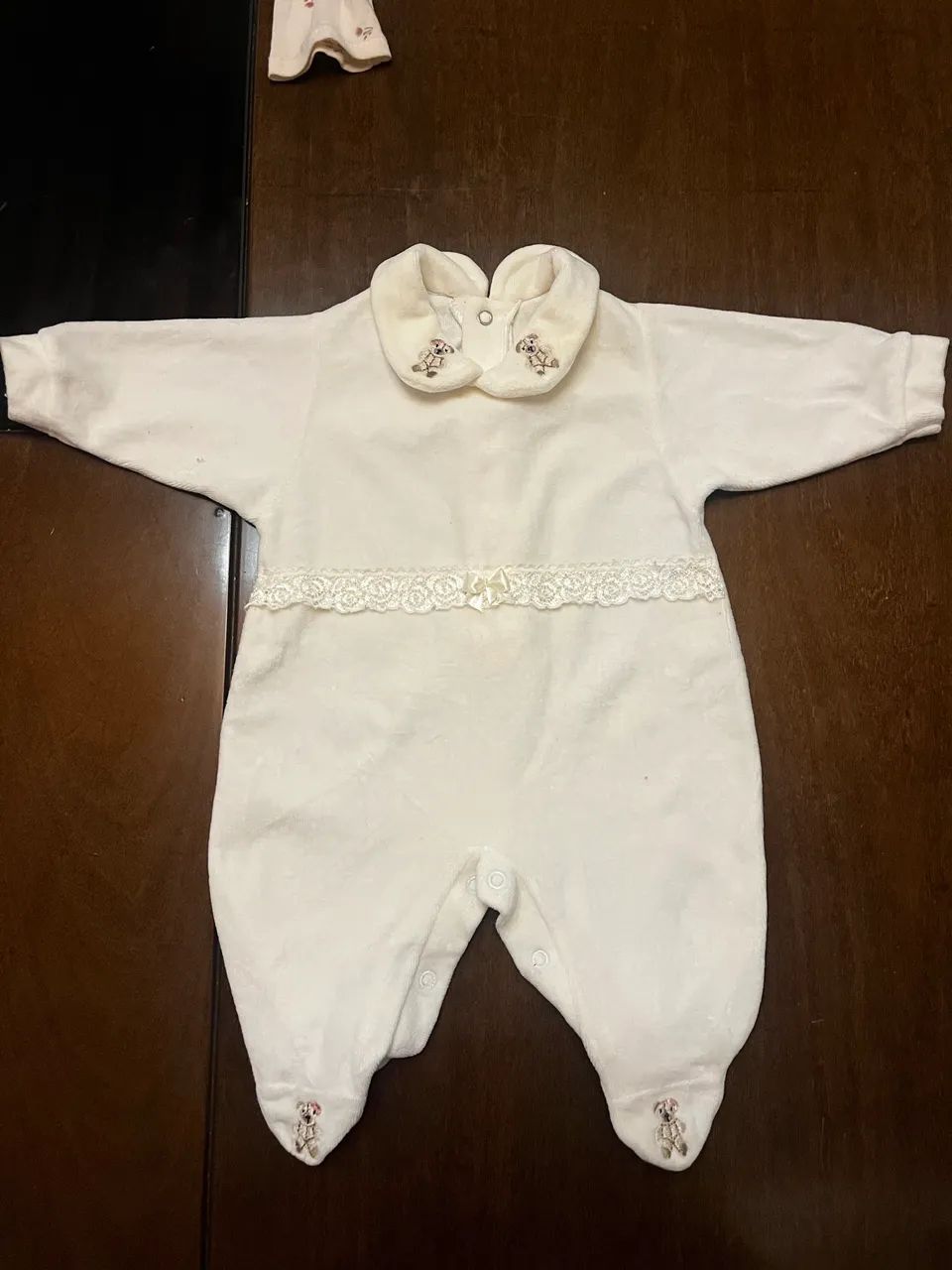 Macacão em Fleece para bebê menina RN  - Foto 3