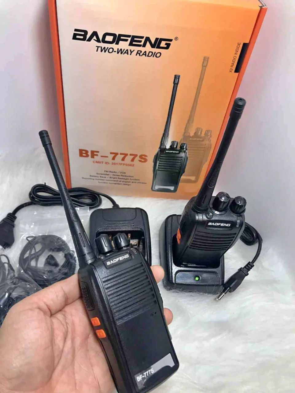 Par de Radio comunicador BF777s + Fones de Ouvido - Foto 3