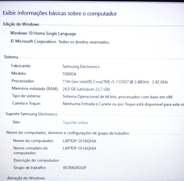 Notebook Samsung Book i5 24gb de ram Full HD - Foto 3