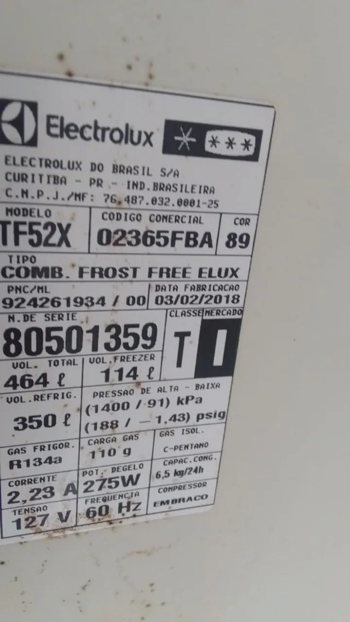 Geladeira eletrolux Modelo TF52Xnn464 litros  - Foto 2