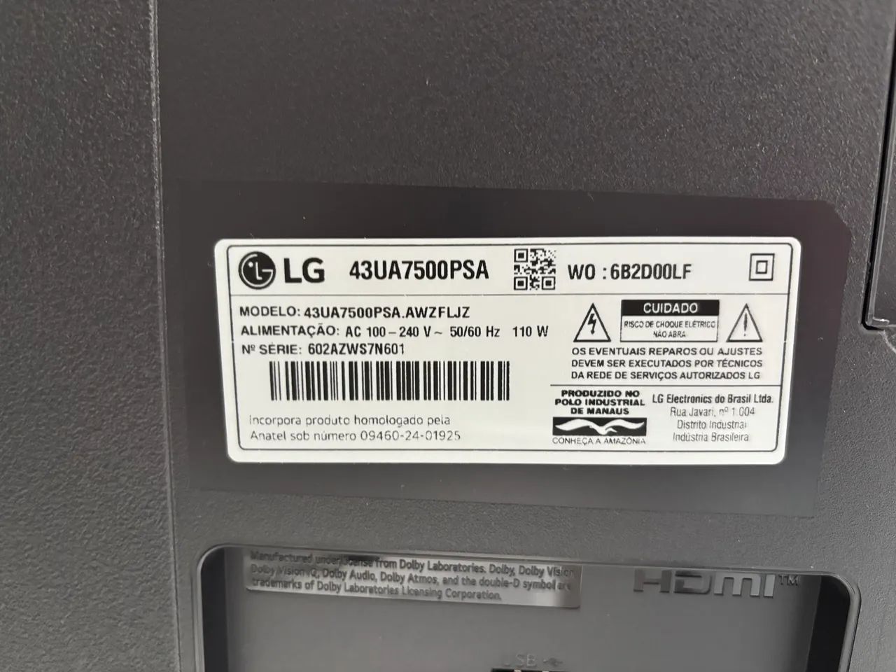 Uma Smartv 43 polegadas LG um mês de uso - Foto 3