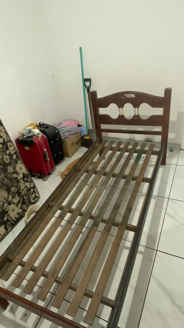 Cama de solteiro (madeira boa - Foto 2
