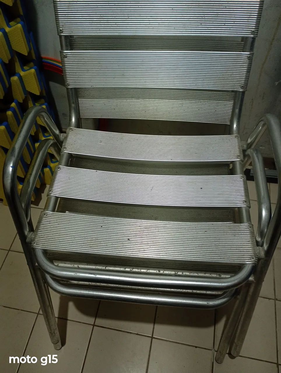 Cadeiras de alumínio pra vender logo  - Foto 3