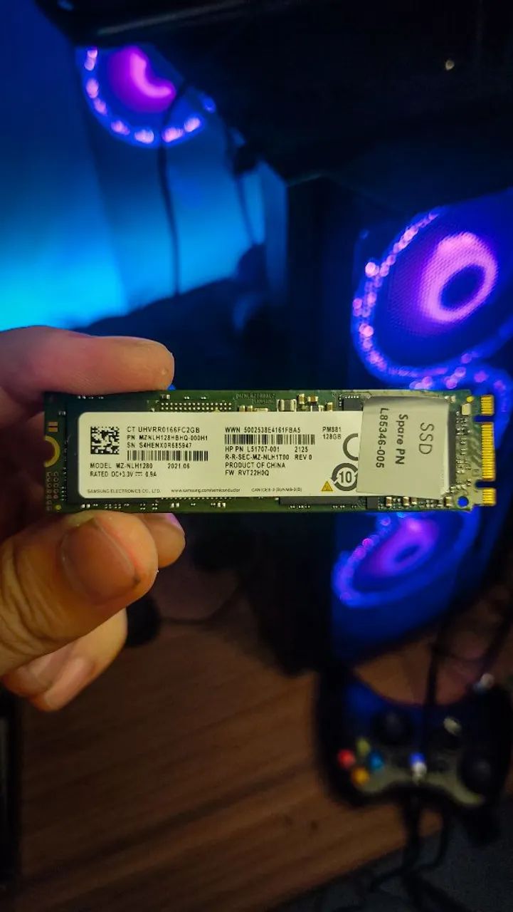 SSD NVMe 128GB - Rápido e Funcionando