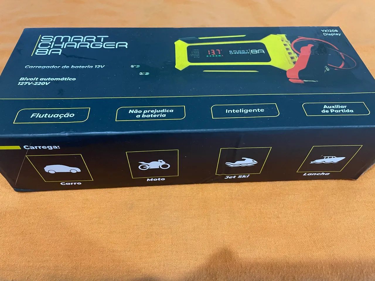 Carregador de bateria 12v - Smart Charger 8A - Foto 3