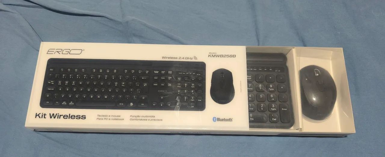 Teclado e mouse sem fio 