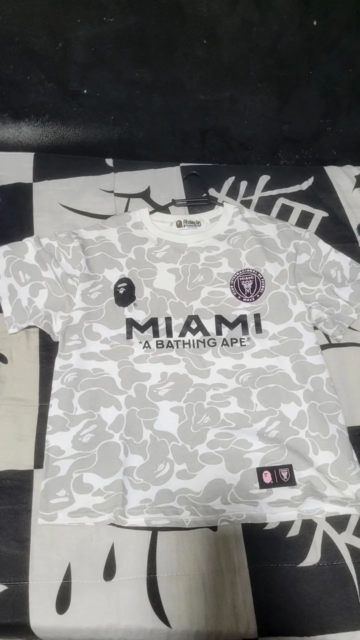 camisa Inter Miami x bape