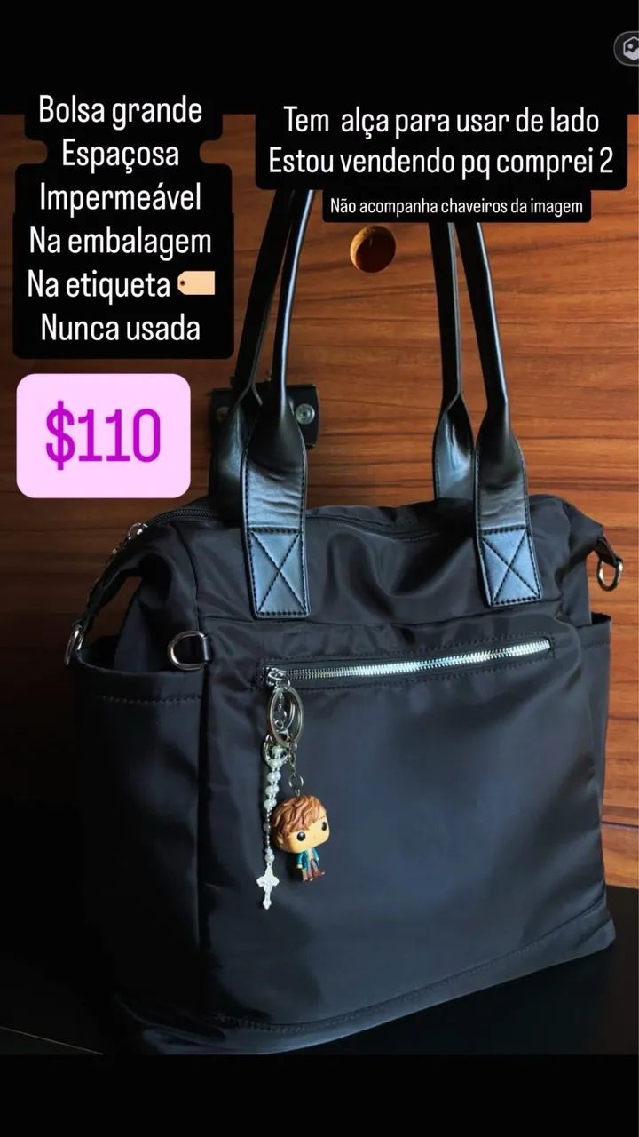 Bolsa grande impermeável (Na embalagem)