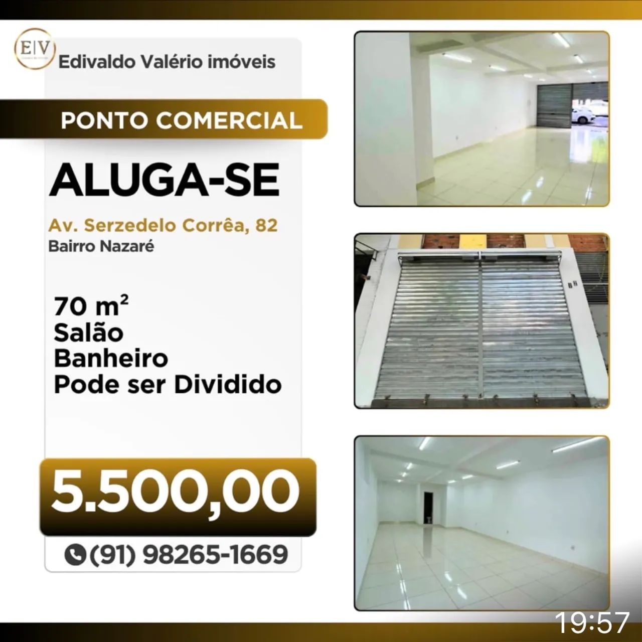 Alugo ponto comercial em Nazaré 