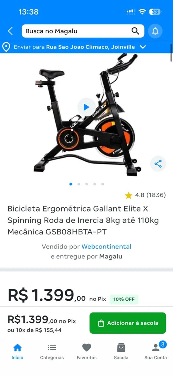 Bicicleta ergométrica  - Foto 2