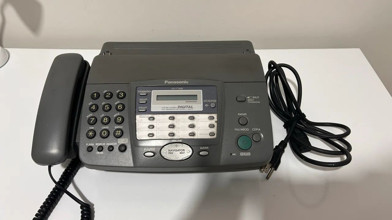 Fax Panasonic KX- FT vintage retro funcionando 