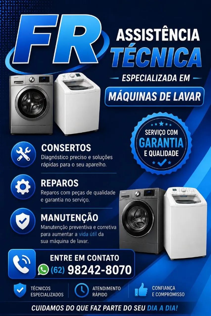 MANUTENÇÃO EM MÁQUINAS DE LAVAR ROUPAS