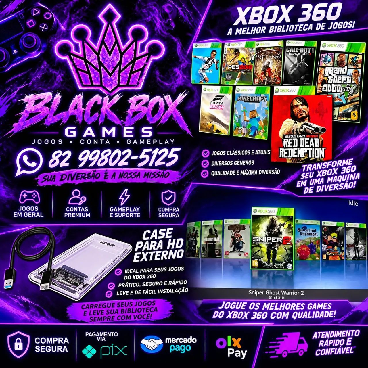 COLEÇÃO XBOX 360