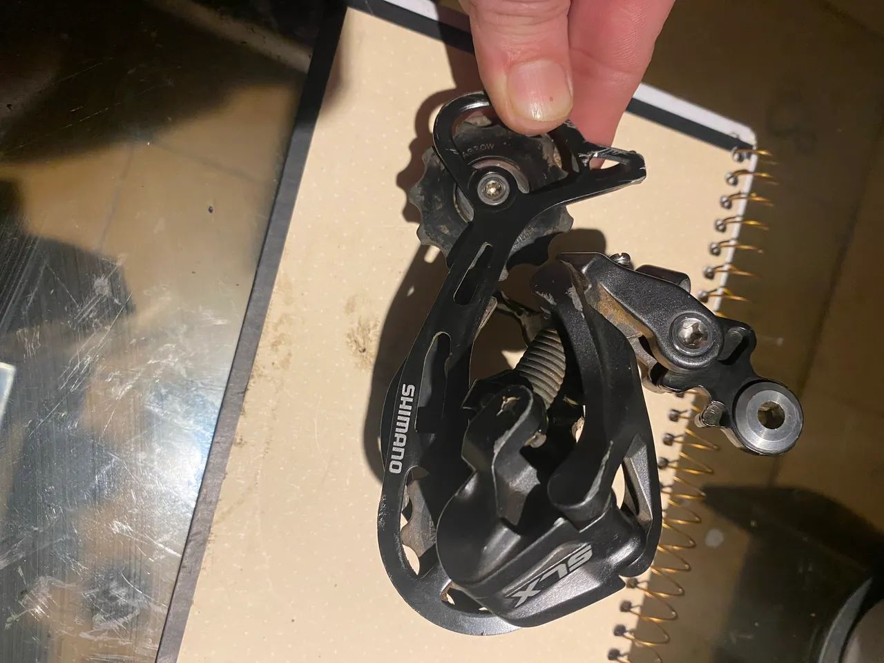 Câmbio traseiro shimano SLX 9 velocidades praticamente zero!! - Foto 5