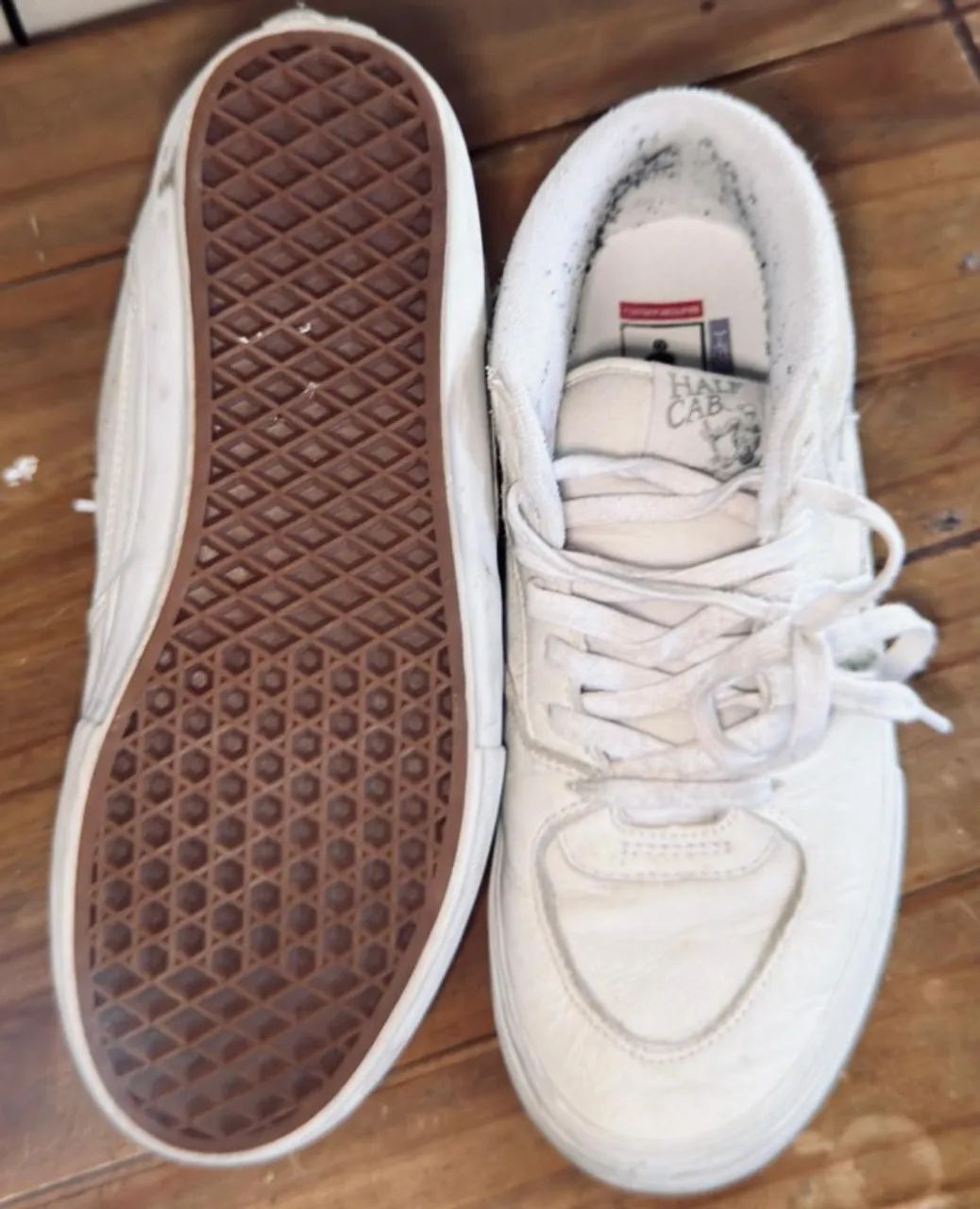 Tênis Vans Half-cab White (usado) - Foto 3