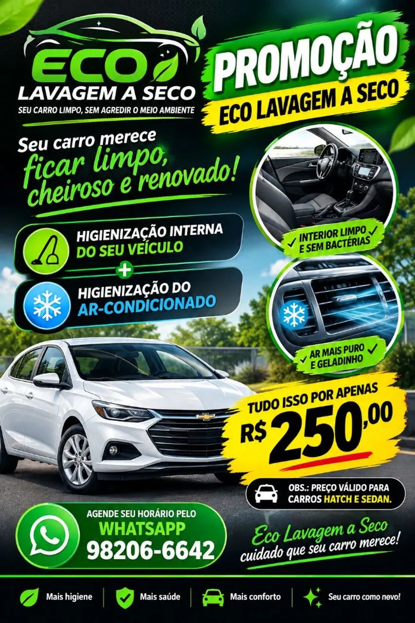Higienização Interna Completa e Higienização do ar condicionado 
