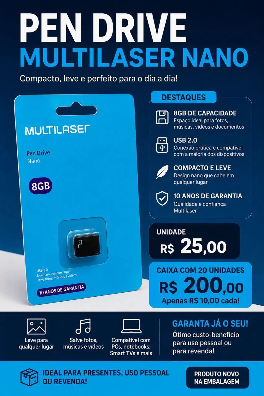 Pen Drive Multlaser