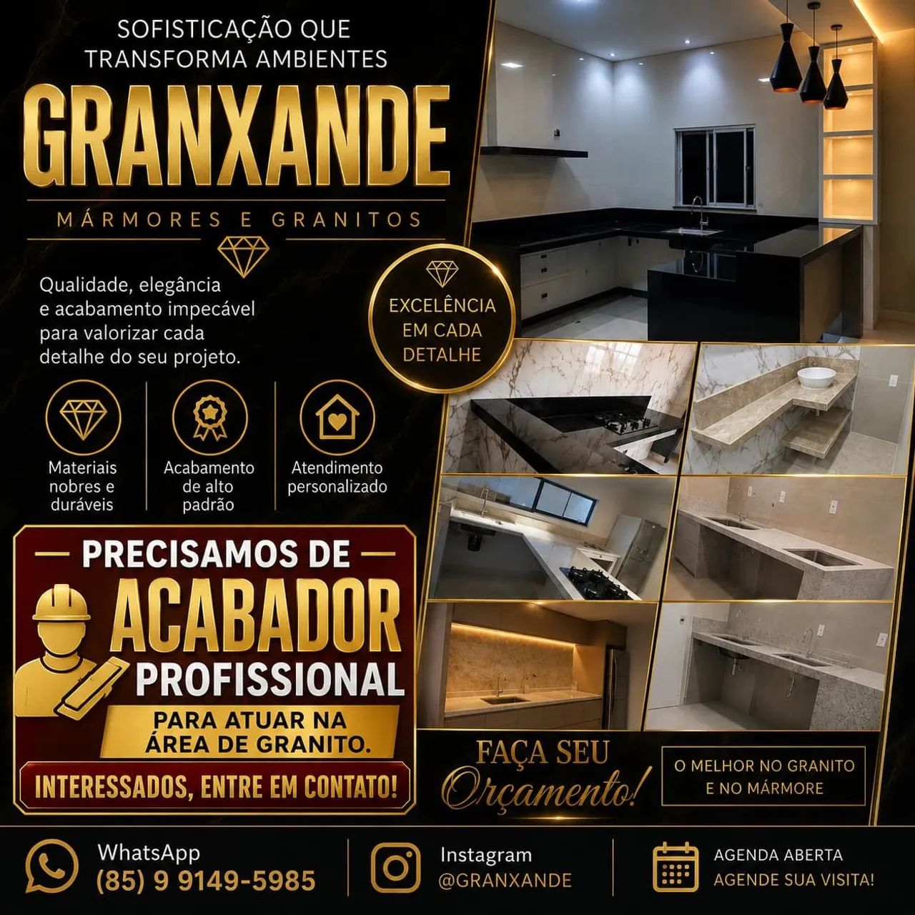 ACABADOR MÁRMORE E GRANITO 
