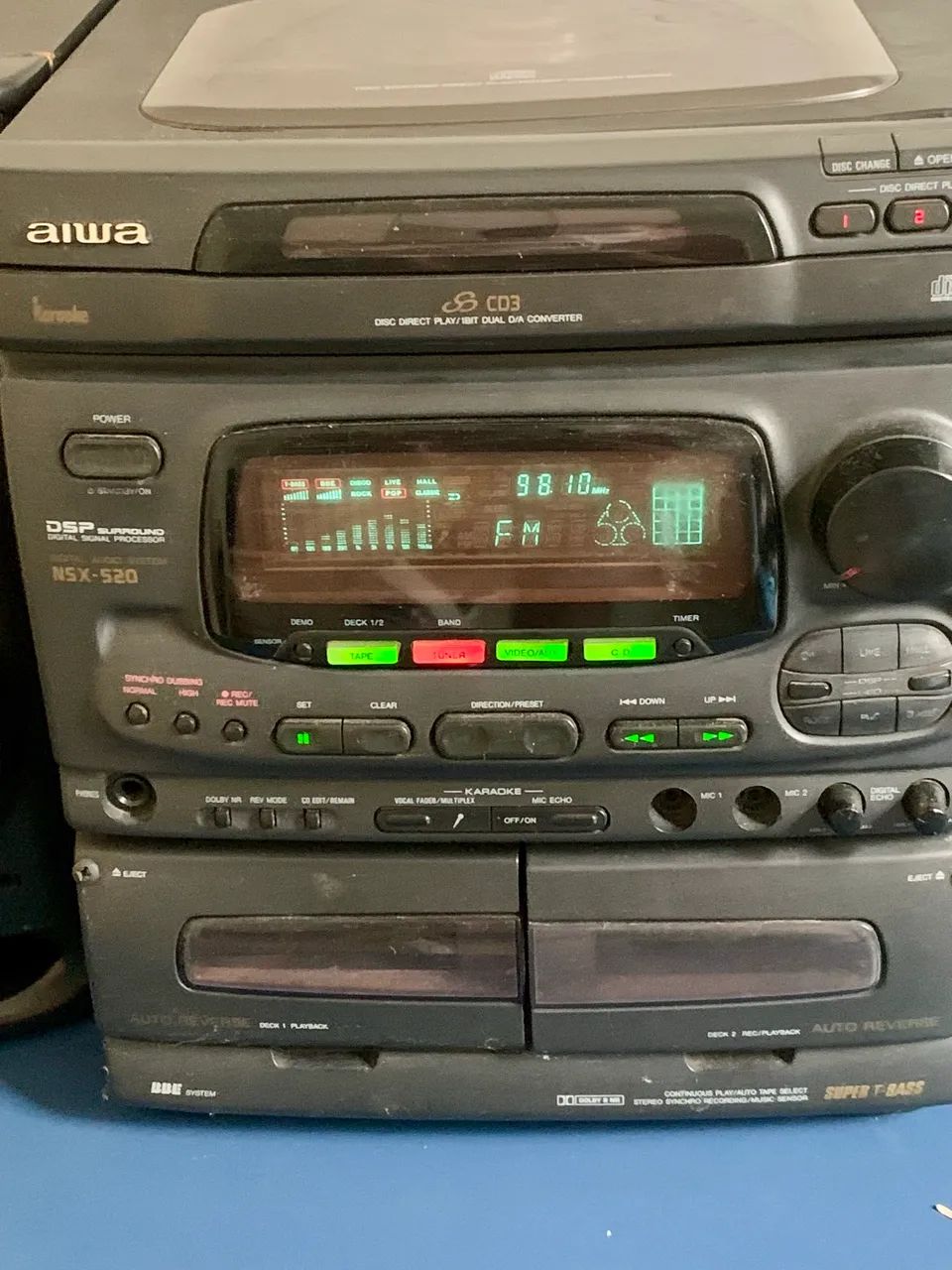 Som Aiwa 520 antigo  - Foto 3